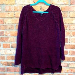 A.N.A. Maroon knit sweater size M